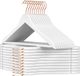 Songmics Houten Kleerhangers Set van 20 in Wit