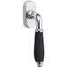 Fimet MARINA 108 Poignée de fenêtre Laiton et Porcelaine Chrome poli - Porcelaine noire