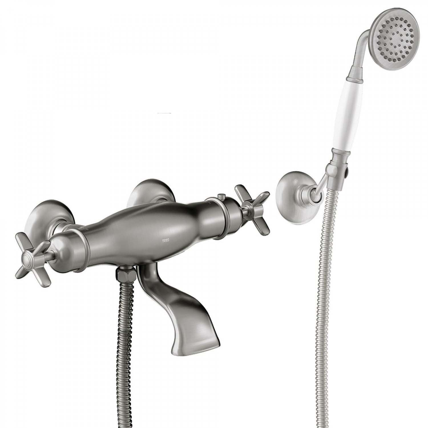 Tres Badmengkraan Tres Clasic Opbouw Incl Handdouche - Messing - 8429546472492