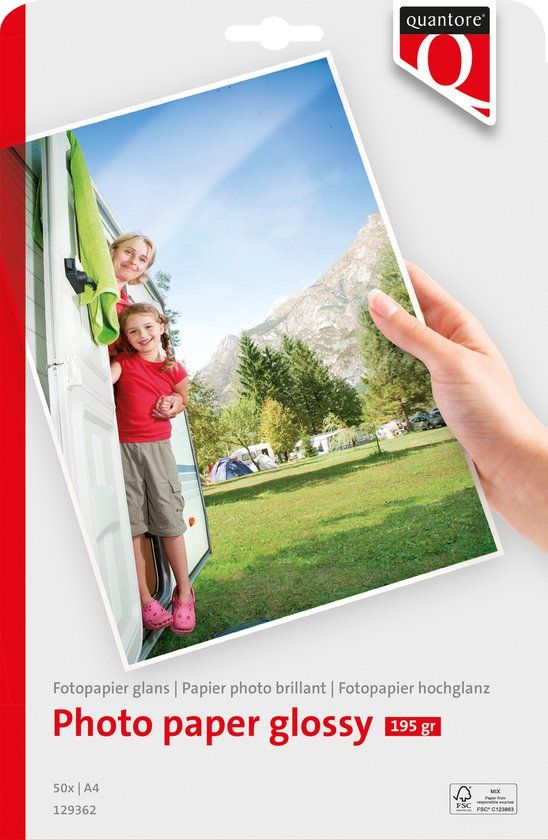 Quantore Photopaper 195Gr Glans / 50 Vel
