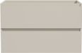 Wiesbaden Alvara badkamer onderkast 80x46 cm cashmere 2 laden softclose met uitsparing