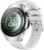 By Qubix - Siliconen bandje 'True Fit' - Wit - geschikt voor Huawei Watch 5 - 46mm