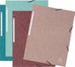 Exacompta 60x Elastomap met 3 kleppen in glanskarton 400g/m2 Skandi - Geassorteerd