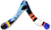 Boomerangfan Boemerang SHARK blauw/wit Hout