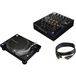 Pioneer DJ DJM-750MK2 + 2x platine vinyle Pioneer PLX-1000 + 2x RCA