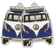 BRISA VW Collection by BRISA - Set van 2 Volkswagen luchtverfrissers met VW T1 Bulli Bus-motief (Oceaan)