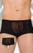 SoftLine Collection Sexy transparante heren boxers met visnet - Zwart M/L