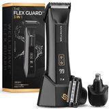 Wellshave 3 in 1 Bodygroomer Hommes - Rasoir pour Zone Intime & Corps - Tondeuse Corps Hommes - Tondeuse Corps - Flex Guard