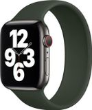 Qubix Solo Loop Link serie bandje - Maat: M - Leger Groen - Geschikt voor Apple Watch 42mm / 44mm
