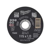 MILWAUKEE 115 mm inox-messendoos met 10 4932478997