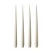 ester & erik Lot de 4 bougies ivoire, 42 cm