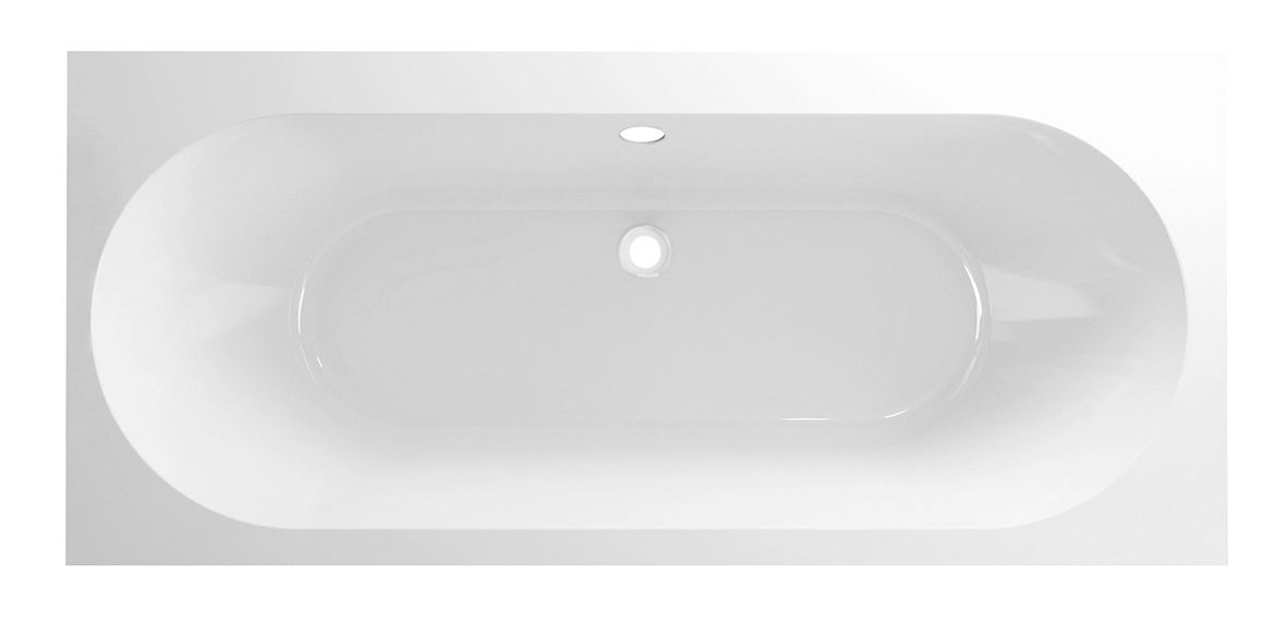 Wiesbaden Portus RD inbouw ligbad 180x80 cm mat wit