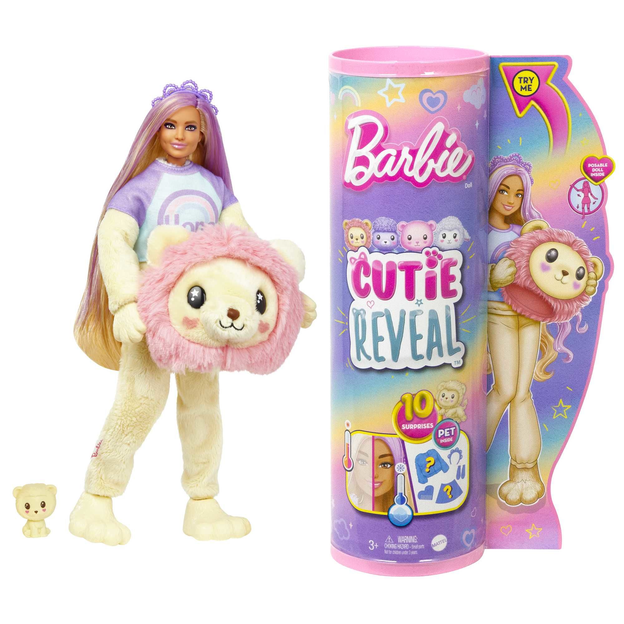 Barbie Cutie Reveal Leeuw Fashion Doll