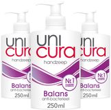 Unicura Antibacteriële Handzeep Balance - 3 x 250 ml - Voordeelverpakking