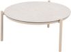 4 Seasons Outdoor Vic loungetafel Ø73xH35 cm latte - ceramic print