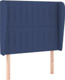 vidaXL Hoofdbord - Stof - Blauw - 83x23x118/128 cm