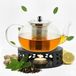 Vaja Tea Vaja Glazen Theepot Vera 1.4 Liter met Filter en Warmhouder