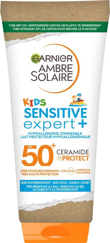 Garnier Ambre Solaire Sensitive Expert Kids SPF 50+ Zonnebrand - 175ml