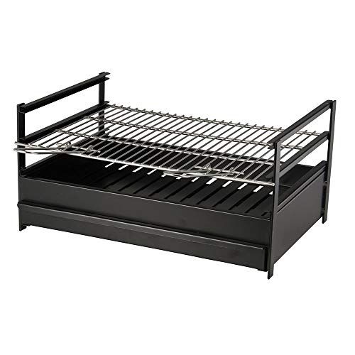 Sauvic 02728 - Grill lade met grillrooster - 60 x 40 cm - Zwart