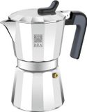 BRA 170570 handmatig koffiezetapparaat Moka Express Zwart, Roestvrijstaal