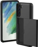 imoshion Hoesje met Pasjeshouder - Geschikt voor Samsung Galaxy S21 FE - Zwart