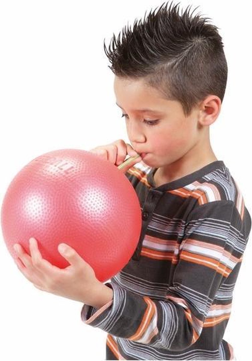 Gymnic (Ledraplastic) 1 Zachte bal |Opblaasbare bal | Over Bal | Rood | Ballonbal