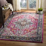 Safavieh Vloerkleed María Rechthoekig 122 x 170 cm Fuchsia Polypropyleen Klassiek