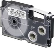 Casio XR-9GCWE tape, sterk hechtend en zonder resten verwijderbaar, 9 mm, zwart op wit