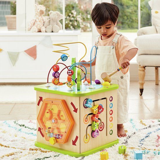 Hape Kleine Diertjes Speelkubus - Educatief spel - Hout - 3+ jaar