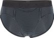 HOM Simon mini briefs HO1 (1-pack) - herenslip met horizontale gulp - zwart gestreept