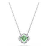 Swarovski Una Angelic Hanger, Gemengde Slijpsels, Groen, Rodium Verguld