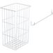 Häfele Panier à linge TIDY en acier, blanc, 430 x 430 x 270 mm, 385 x 225 mm