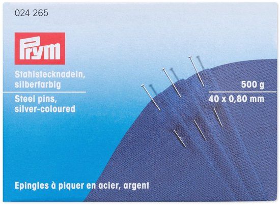 Prym Spelden staal 0,80 x 40 mm zilverkleurig 024265