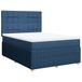 VidaXL Boxspringbed met matras, Bleu, 160x200 cm, gestoffeerd