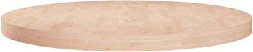 vidaXL Tafelblad rond Ø60x4 cm onbehandeld massief eikenhout