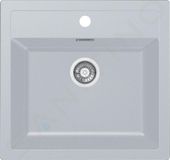 Franke Sirius - SID 610 tectonite spoelbak, 56x53 cm, wit