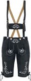 EMP Special Collection zwarte kunstleren broek met veterdetails - Dames - XL