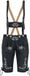 EMP Special Collection zwarte kunstleren broek met veterdetails - Dames - XL
