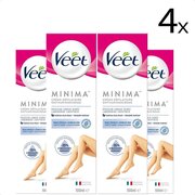 Veet Ontharingscreme - Gevoelige Huid - Minima - 100 ml x4