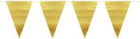 Folat Goudkleurige Metallic Mat Vlaggenlijn - 6 meter