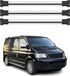 Omac Barres De Toit En Aluminium Compatibles Avec Vw T5 T6 Transporter Multivan Caravelle 2003-2024 – Tüv / Din 75302:2019 – Charge Max 75 Kg – 3 Barres Argent