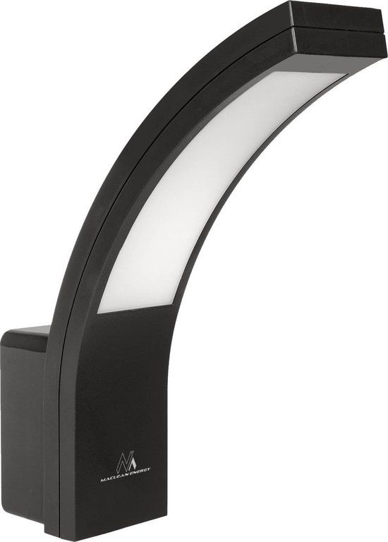 Maclean MCE343 B LED Gevellamp - Buitenwandlamp - 800lm - 10W - IP54 - Zwart - 4000K