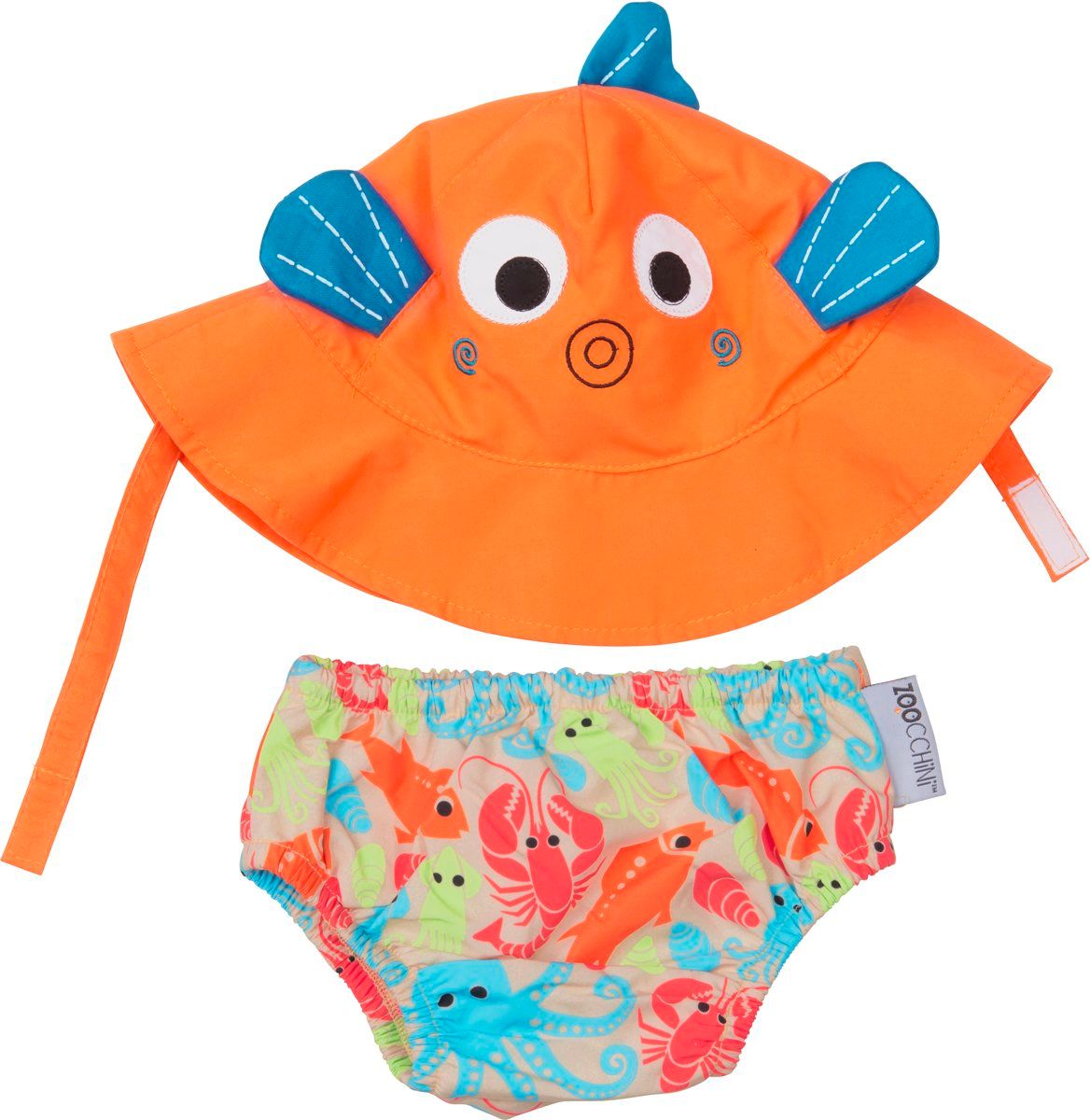 Zoocchini zwemsetje Sushi the Tropical Fish maat M - Oranje