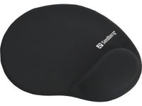 Sandberg Gel Mousepad with Wrist Rest - Black