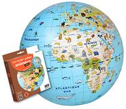 Caly Opblaasbare wereldbol voor dieren, maxi, 50 cm, 049F, oceaanblauw