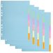 Exacompta - Ref. 1606SE - Pak van 5 tabbladen van gerecycled pastelkarton 170g/m2 met 6 gekleurde tabs - A4-formaat