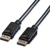Roline DisplayPort kabel, DP-DP, v1.2, M - M, TPE, zwart, 7,5 m