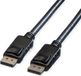 Roline DisplayPort kabel, DP-DP, v1.2, M - M, TPE, zwart, 7,5 m
