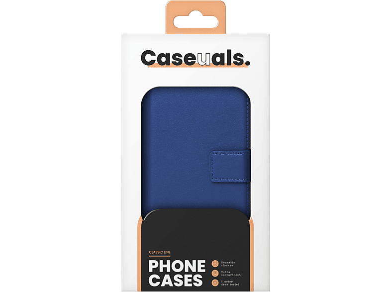 Caseuals Caseuals 2-in-1 Leather Wallet Bookcase Met Magsafe Voor Apple Iphone 15 Pro Max Blauw