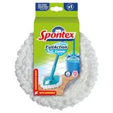 Spontex Vervangend dweilsysteem met volledige Action Corner, bereikt in de kleinste hoeken, 360° eenvoudig uitwring- en spoelsysteem, reinigt laminaat-, hout- en tegelvloeren